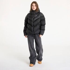 Womens Size XS Nike Windrunner Down Hooded Puffer Jacket Zip Up Black IF2591-010